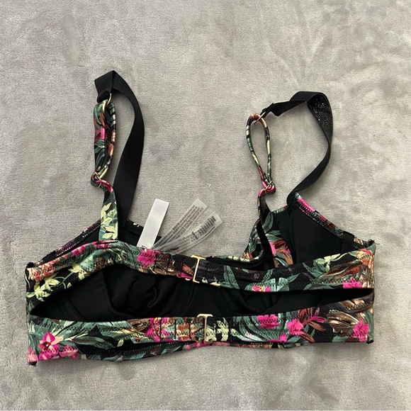 New! Victoria’s Secret Floral Shine Strap Wicked Push Up Bikini Top 4609 - Picture 6 of 7